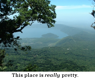 Coatepeque Caldera is very easy on the eyes.